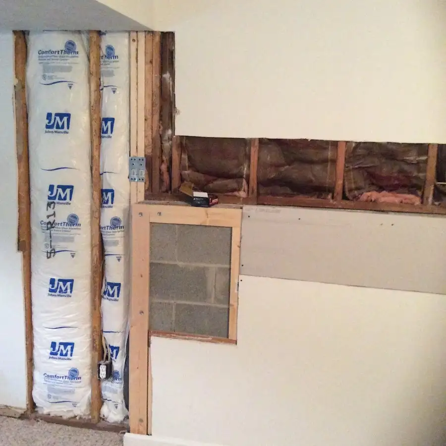 Wall insulation replacement during Contents Cleaning & Restoration in Evergreen